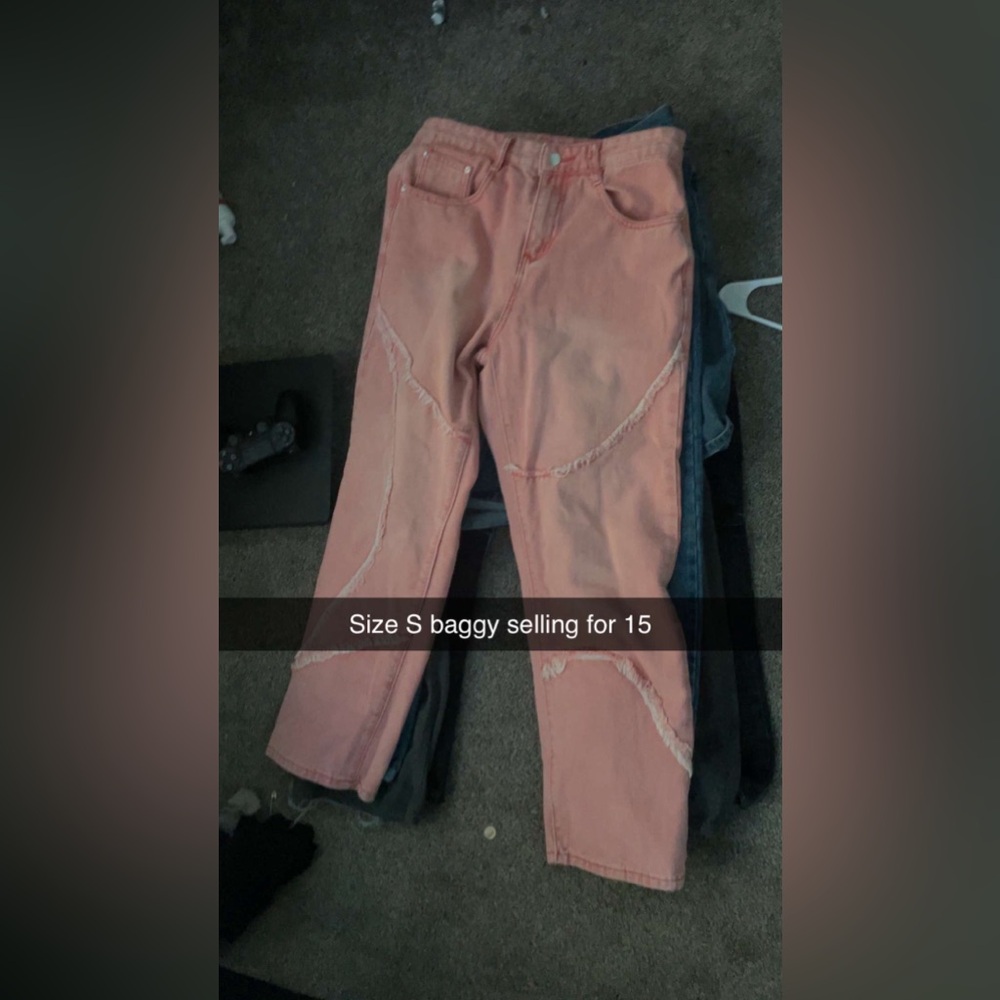 Pink stylish jeans